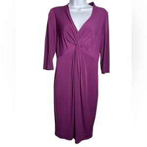 Donna Ricco dress size 8 bright purple stunning career dress FLAWLESS‎ 💜💜